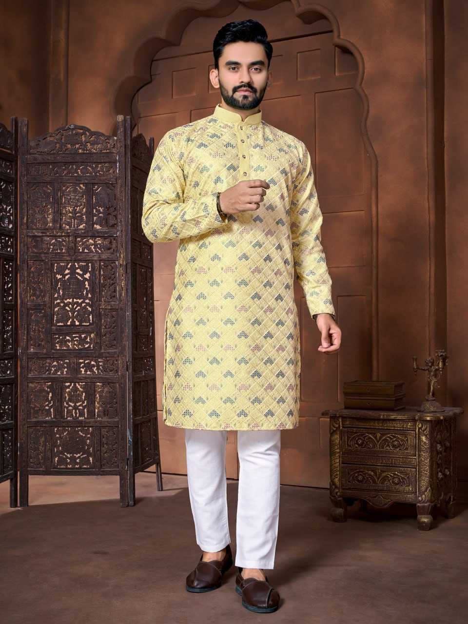 YNF ITALIAN SILK RBV MAHARAJA WHOLESALE MENS WEAR MANUFACTURER